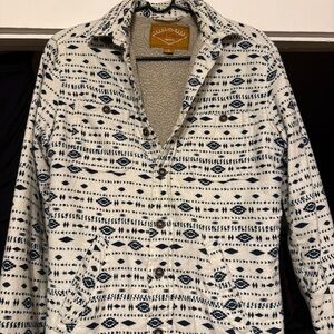 Unisex Red Camel Fleece-Lined Jacket